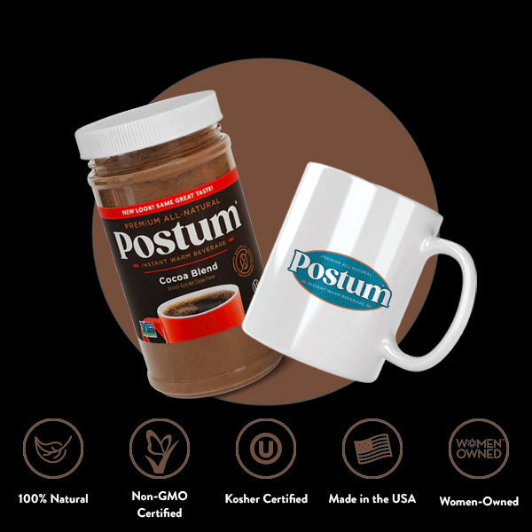 Postum Postum Cocoa Blend Jar | Caffeine-Free Substitute